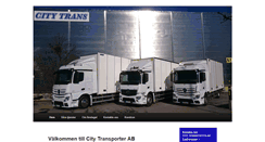 Desktop Screenshot of citytrans.se